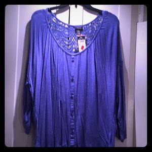 Crochet back blouse